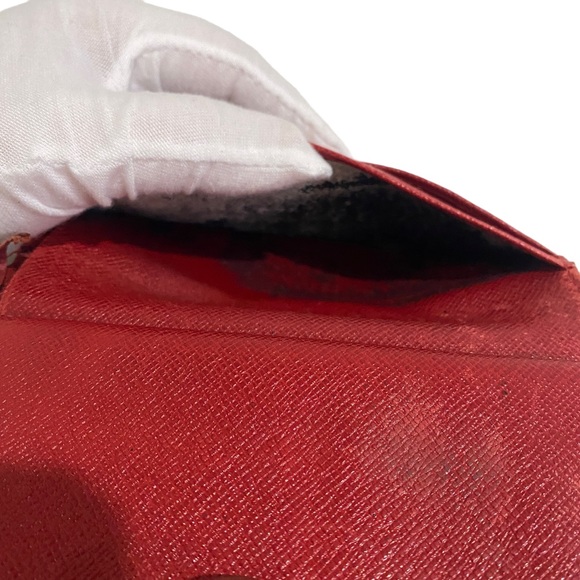 LV LOUIS VUITTON Gamaguchi Wallet Epi Leather - red - leather - - Picture 16 of 17